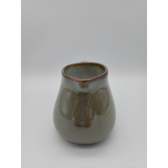 Sango Creamer Pitcher Stoneware Green Brown Glaze Pottery Nice - Picture 4 of 12